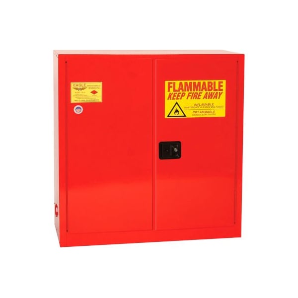 Justrite Eagle Paint/Ink Safety Cabinet with Self Close BiFord - 40 Gallon Red PI30X - main